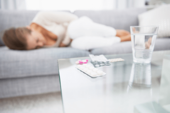 ból brzucha z powodu obecności pasożytów w organizmie